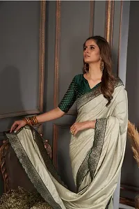 Beautiful Cotton Silk Saree with Blouse piece-thumb2