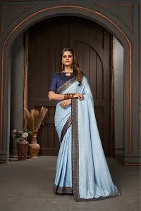 Beautiful Cotton Silk Saree with Blouse piece-thumb2