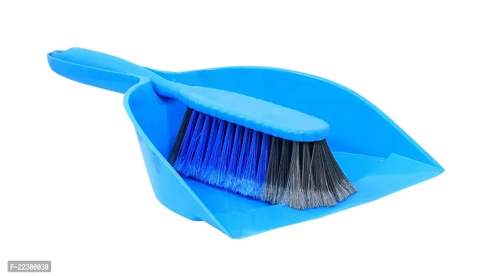 Premium Quality Dustpan With Brush Set Of 1 Floor Clerning-Blue