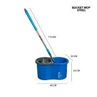 KEM Bucket Mop Steel With 2 Microfiber Refills.-thumb1