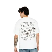 Reliable White Cotton Blend Printed T-Shirt For Men-thumb1