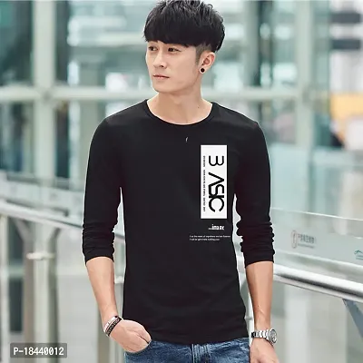 Men Roundneck Full Sleeve T Shirt-thumb0