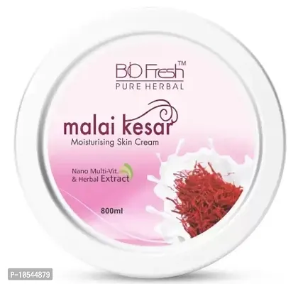 bio fresh malai kesar cream 800 ml