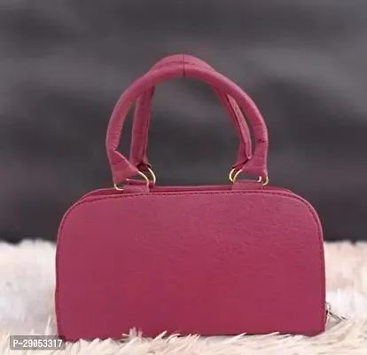 Stylish Pink PU  Handbags For Women-thumb3