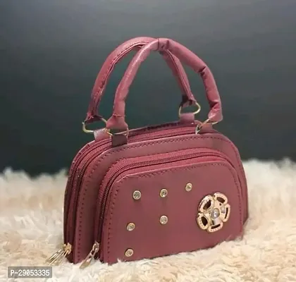 Stylish Brown PU  Handbags For Women-thumb4