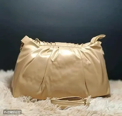 Stylish Beige Leatherette  Handbags For Women-thumb2