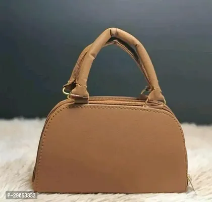 Stylish Beige PU  Handbags For Women-thumb2