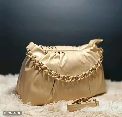 Stylish Beige Leatherette  Handbags For Women-thumb4