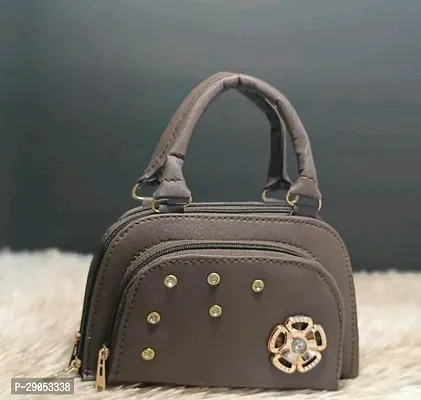 Stylish Grey PU  Handbags For Women