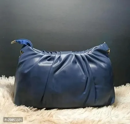 Stylish Blue Leatherette  Handbags For Women-thumb5