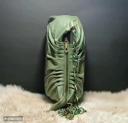 Stylish Green Leatherette  Handbags For Women-thumb4