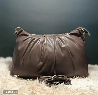 Stylish Brown Leatherette  Handbags For Women-thumb4