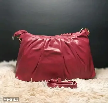 Stylish Pink Leatherette  Handbags For Women-thumb4