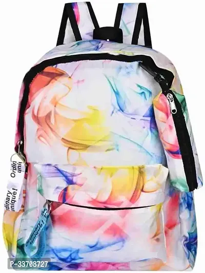 Funky Classic kids Unisex Bags and Backpack  Laptop Backpack Trendy  Stylish Printed Backpacks For Girls For SchoolCollege Etc (Multicolor)-thumb0