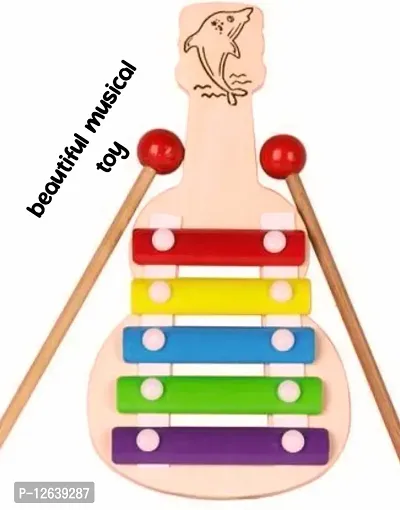 Fabellic Wooden Xylophone Guitar Toy for Kids-thumb0