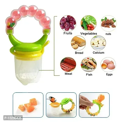 Fruit and Food Nibbler  Feeding Pacifier BPA Free 1 Pc Feede Feeder (Multicolor-thumb0