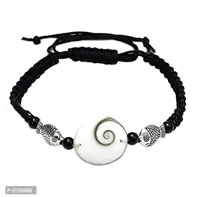 Eshopitude Zodiac Planet Ketu Black Macrame Thread Good Luck Adjustable Size Gomti Chakra Bracelet/Gift Bracelet/Vastu Feng Sui Reiki Healing Bracelet/Band/Rakhi/Suitable for All-thumb0