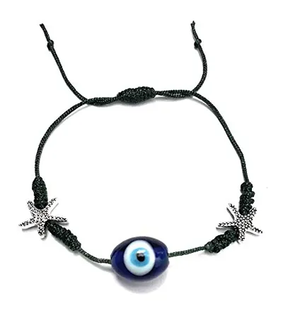 ESHOPITUDE Evil Eye Macrame Thread Bracelet Rakhi Band For Your Friend Brother Bhabhi