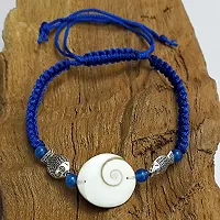 Eshopitude Zodiac Planet Shani Blue Macrame Thread Good Luck Adjustable Size Gomti Chakra Bracelet/Gift Bracelet/Vastu Feng Sui Reiki Healing Bracelet/Band/Rakhi/Suitable for All-thumb1