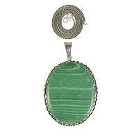 Eshopitude Reiki Vastu Crystal Healing Malachite Gemstone Pendant With Chain for Women  Girls-thumb3