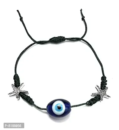 ESHOPITUDE Evil Eye Macrame Thread Bracelet Rakhi Band For Your Friend Brother  Bhabhi-thumb2