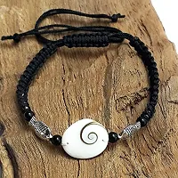 Eshopitude Zodiac Planet Ketu Black Macrame Thread Good Luck Adjustable Size Gomti Chakra Bracelet/Gift Bracelet/Vastu Feng Sui Reiki Healing Bracelet/Band/Rakhi/Suitable for All-thumb1