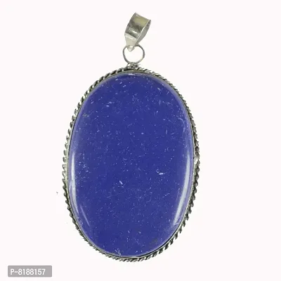 Eshopitude Reiki Vastu Crystal Healing Lapis Lazuli Gemstone Pendant With Chain for Women  Girls-thumb2