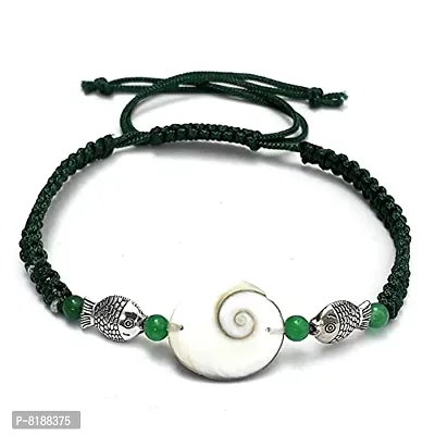 Eshopitude Zodiac Planet Budha Green Macrame Thread Good Luck Adjustable Size Gomti Chakra Bracelet/Gift Bracelet/Vastu Feng Sui Reiki Healing Bracelet/Band/Rakhi/Suitable for All-thumb5