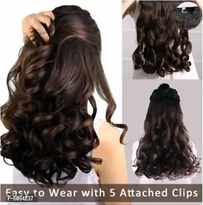HAIR EXTENSION CURLY BROWN