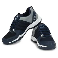 Runway Shoe Mens Navy Blue Comfortalbe Synthetic Mesh Lace Up Sports/Running/Walking/Gym/Joggin Shoe 9UK-thumb3