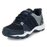Runway Shoe Mens Navy Blue Comfortalbe Synthetic Mesh Lace Up Sports/Running/Walking/Gym/Joggin Shoe 9UK-thumb2