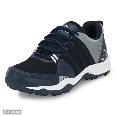 Runway Shoe Mens Navy Blue Comfortalbe Synthetic Mesh Lace Up Sports/Running/Walking/Gym/Joggin Shoe 9UK-thumb3