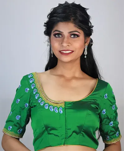 Green Embroidered Blouse  by Madhuri Dixit