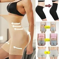 Women's Cotton Lycra Tummy Control 4-in-1 Blended High Waist Tummy  Thigh Shapewear-thumb3