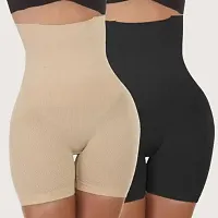 Women's Cotton Lycra 4-in-1 Blended High Waist Tummy Thigh Shapewear-thumb3