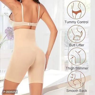 Women's Cotton Lycra 4-in-1 Blended High Waist Tummy Thigh Shapewear-thumb3