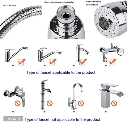 Rotatable Water Saving Faucet,2 Modes Adjustable Faucet Sprayer Head, Faucet Head -A-thumb3