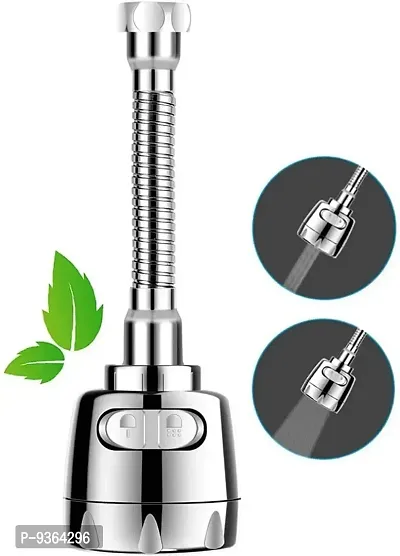 Rotatable Water Saving Faucet,2 Modes Adjustable Faucet Sprayer Head,Anti Splash Power Spray Tap and Bubbler Connector for Kitchen, Faucet Head And Nozzle -A-thumb5