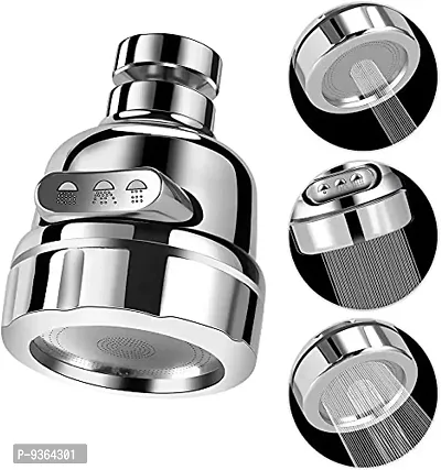 Rotatable Water Saving Faucet,3 Modes Adjustable Faucet Sprayer Head Faucet Head- C-thumb0