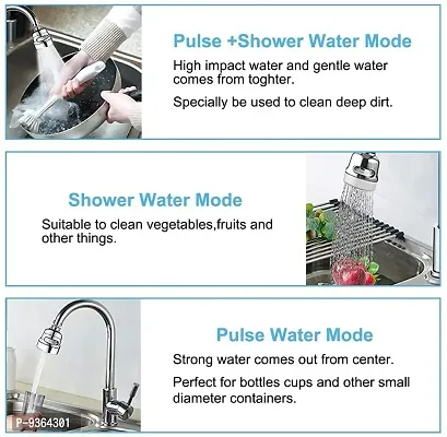 Rotatable Water Saving Faucet,3 Modes Adjustable Faucet Sprayer Head Faucet Head- C-thumb2