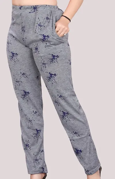 Trendy Women Cotton Hosiery Lounge Pants
