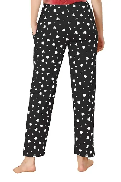 Buy SK Hosiery : Women's & Girls Cotton Printed Pyjama/Track Pant/Lower  Comfortable / 100% Export Quality Soft Cotton (M, Black) at Amazon.in