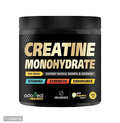 Creatine Monohydrate, (Unflavoured, 100 grams Powder), Boosts Athletic Performance Fuels Muscles Provides Energy Support for Heavy Workout