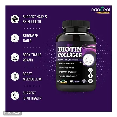 Biotin Collagen for Healthy Skin and Nails ,Joint Health -120 Capsules