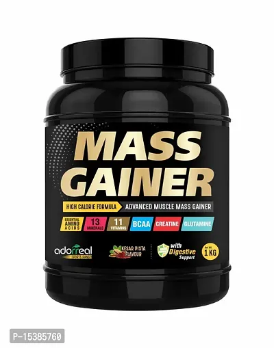 Mass Gainer Whey Protein Powder - High Calories Formula with Vitamins And Minerals, Creatine for Weight Gain - 1KG