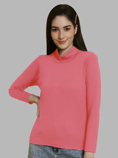 Elegant Lycra Solid Top For Women