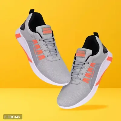 Stylish Sports Running Shoe For Men (Grey)-thumb0