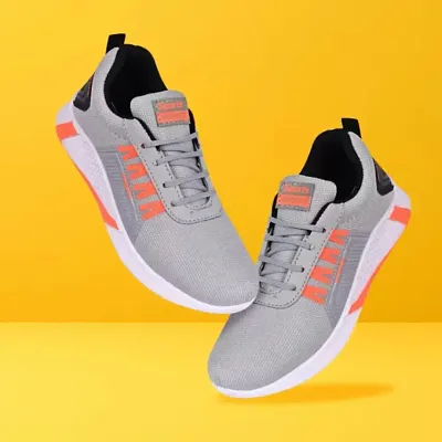 Stylish Sports Running Shoe For Men (Grey)