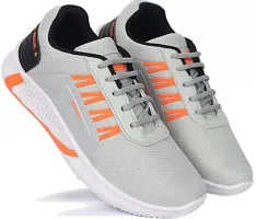 Stylish Sports Running Shoe For Men (Grey)-thumb2