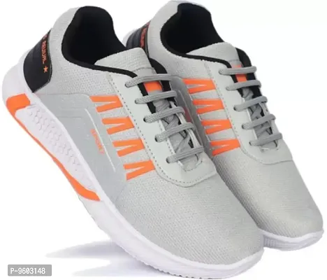 Stylish Sports Running Shoe For Men (Grey)-thumb3